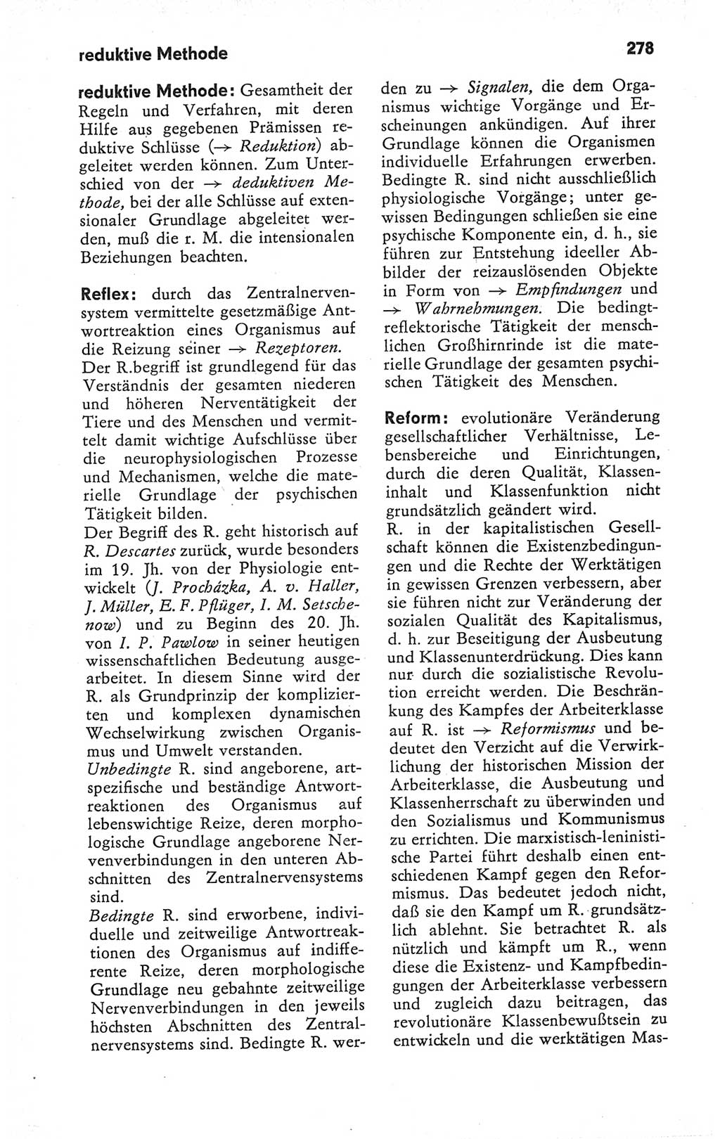 Kleines Wörterbuch der marxistisch-leninistischen Philosophie [Deutsche Demokratische Republik (DDR)] 1979, Seite 278 (Kl. Wb. ML Phil. DDR 1979, S. 278)
