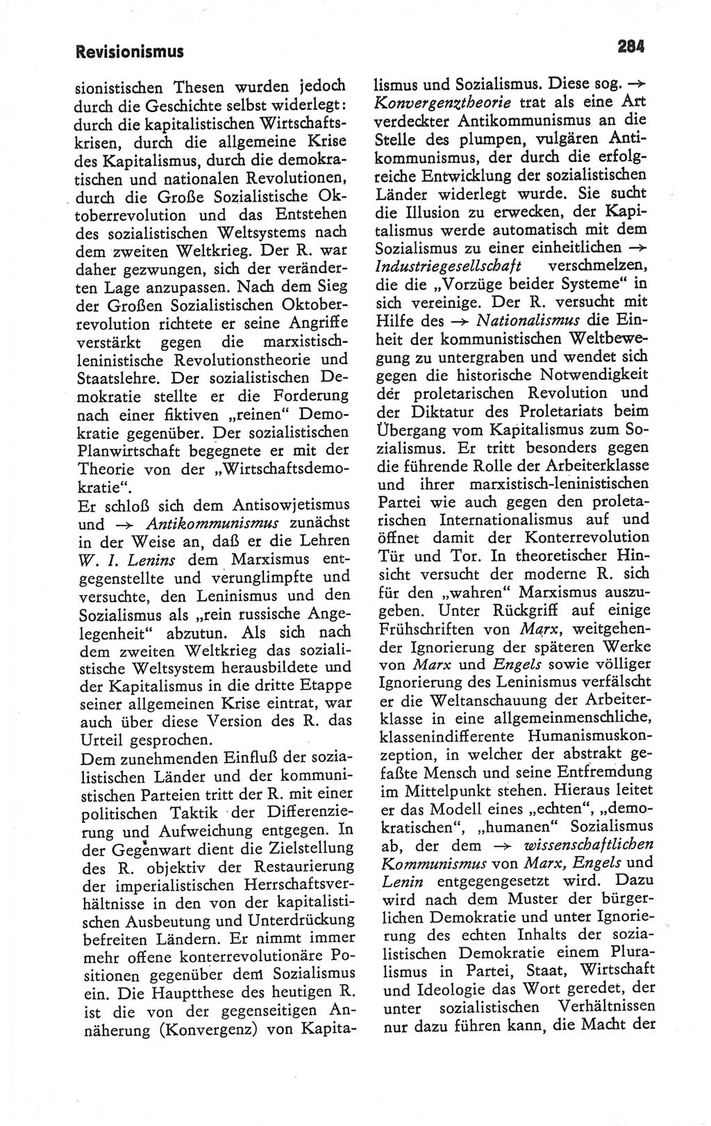 Kleines Wörterbuch der marxistisch-leninistischen Philosophie [Deutsche Demokratische Republik (DDR)] 1979, Seite 284 (Kl. Wb. ML Phil. DDR 1979, S. 284)