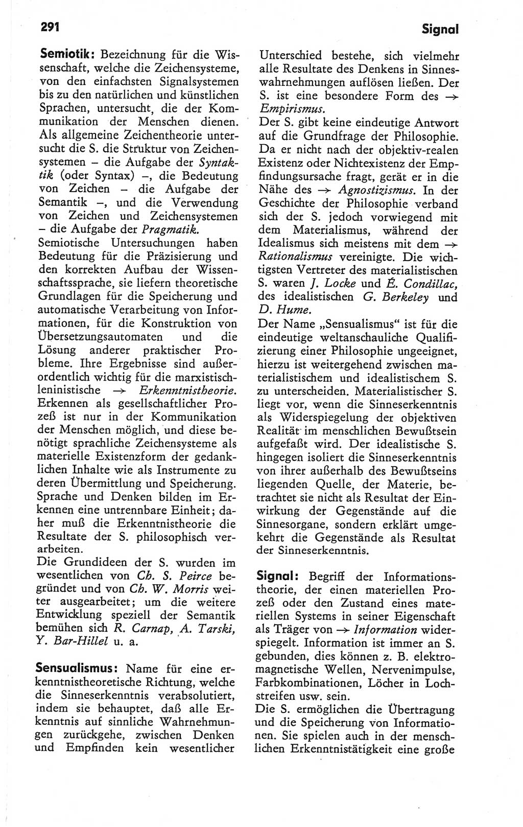 Kleines Wörterbuch der marxistisch-leninistischen Philosophie [Deutsche Demokratische Republik (DDR)] 1979, Seite 291 (Kl. Wb. ML Phil. DDR 1979, S. 291)