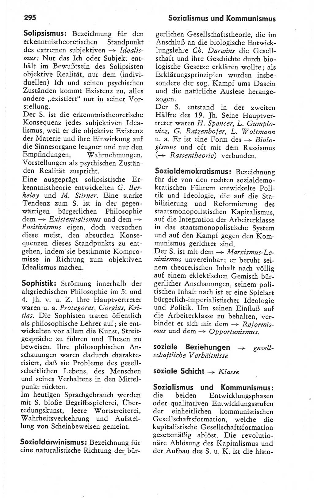 Kleines Wörterbuch der marxistisch-leninistischen Philosophie [Deutsche Demokratische Republik (DDR)] 1979, Seite 295 (Kl. Wb. ML Phil. DDR 1979, S. 295)