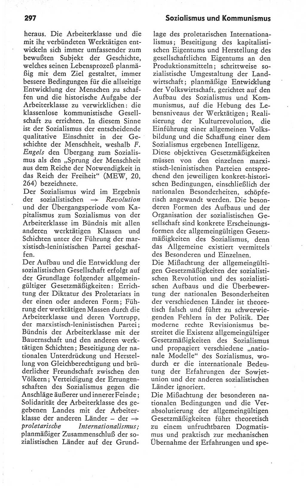 Kleines Wörterbuch der marxistisch-leninistischen Philosophie [Deutsche Demokratische Republik (DDR)] 1979, Seite 297 (Kl. Wb. ML Phil. DDR 1979, S. 297)