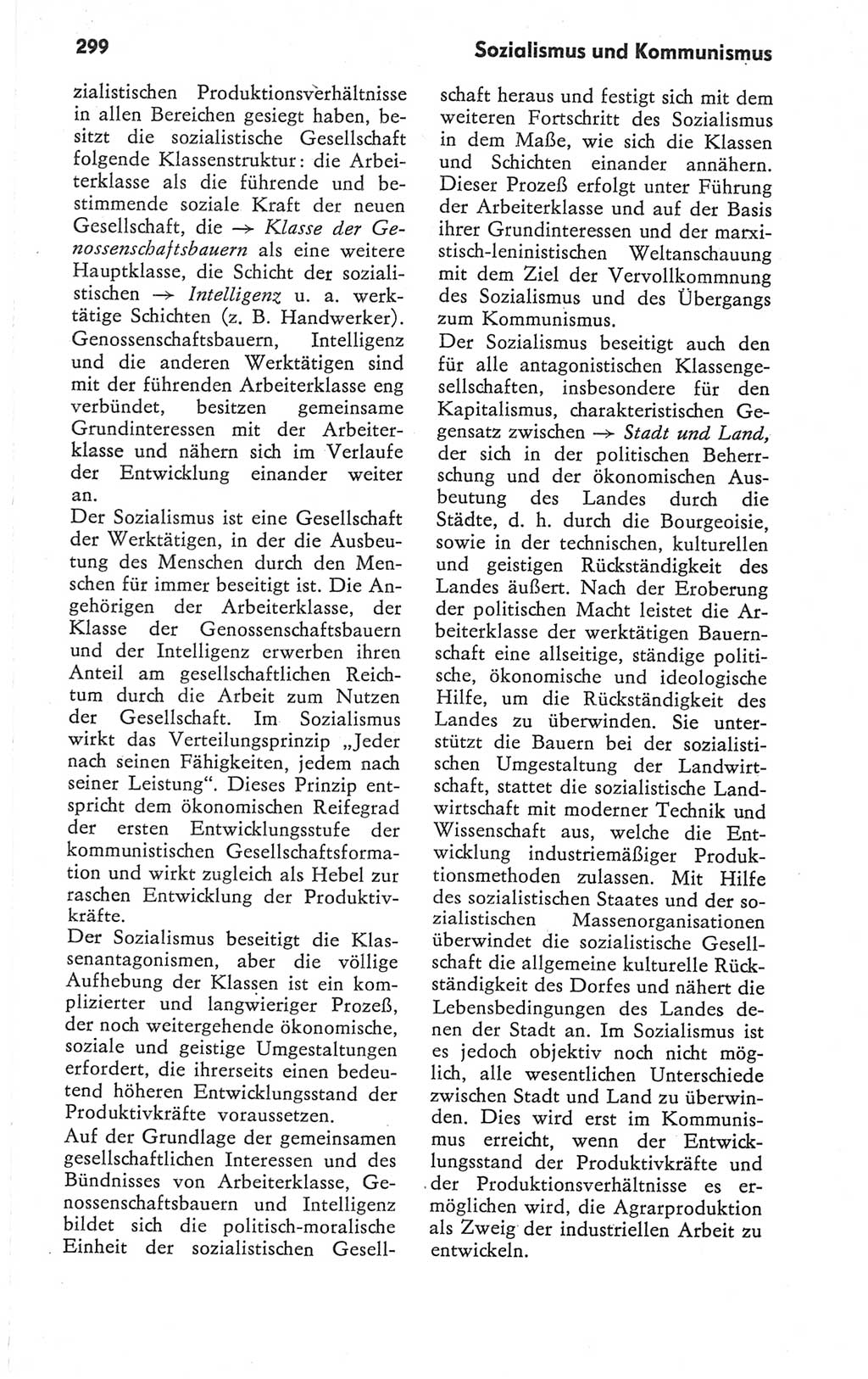 Kleines Wörterbuch der marxistisch-leninistischen Philosophie [Deutsche Demokratische Republik (DDR)] 1979, Seite 299 (Kl. Wb. ML Phil. DDR 1979, S. 299)