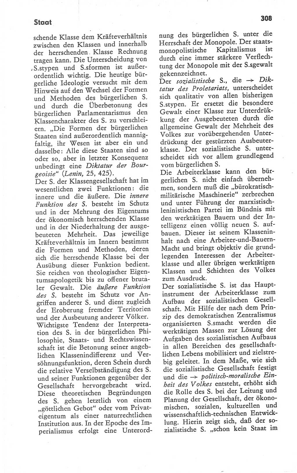 Kleines Wörterbuch der marxistisch-leninistischen Philosophie [Deutsche Demokratische Republik (DDR)] 1979, Seite 308 (Kl. Wb. ML Phil. DDR 1979, S. 308)
