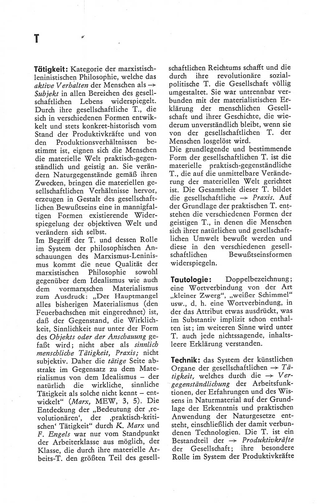 Kleines Wörterbuch der marxistisch-leninistischen Philosophie [Deutsche Demokratische Republik (DDR)] 1979, Seite 314 (Kl. Wb. ML Phil. DDR 1979, S. 314)
