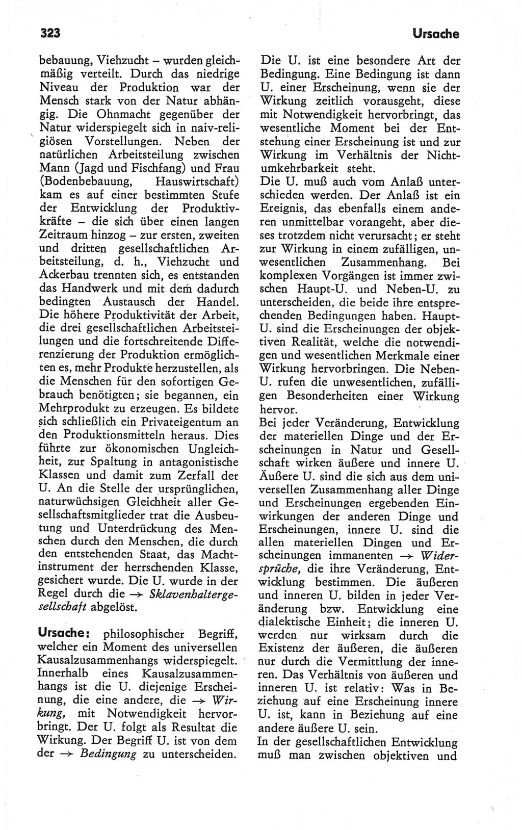 Kleines Wörterbuch der marxistisch-leninistischen Philosophie [Deutsche Demokratische Republik (DDR)] 1979, Seite 323 (Kl. Wb. ML Phil. DDR 1979, S. 323)