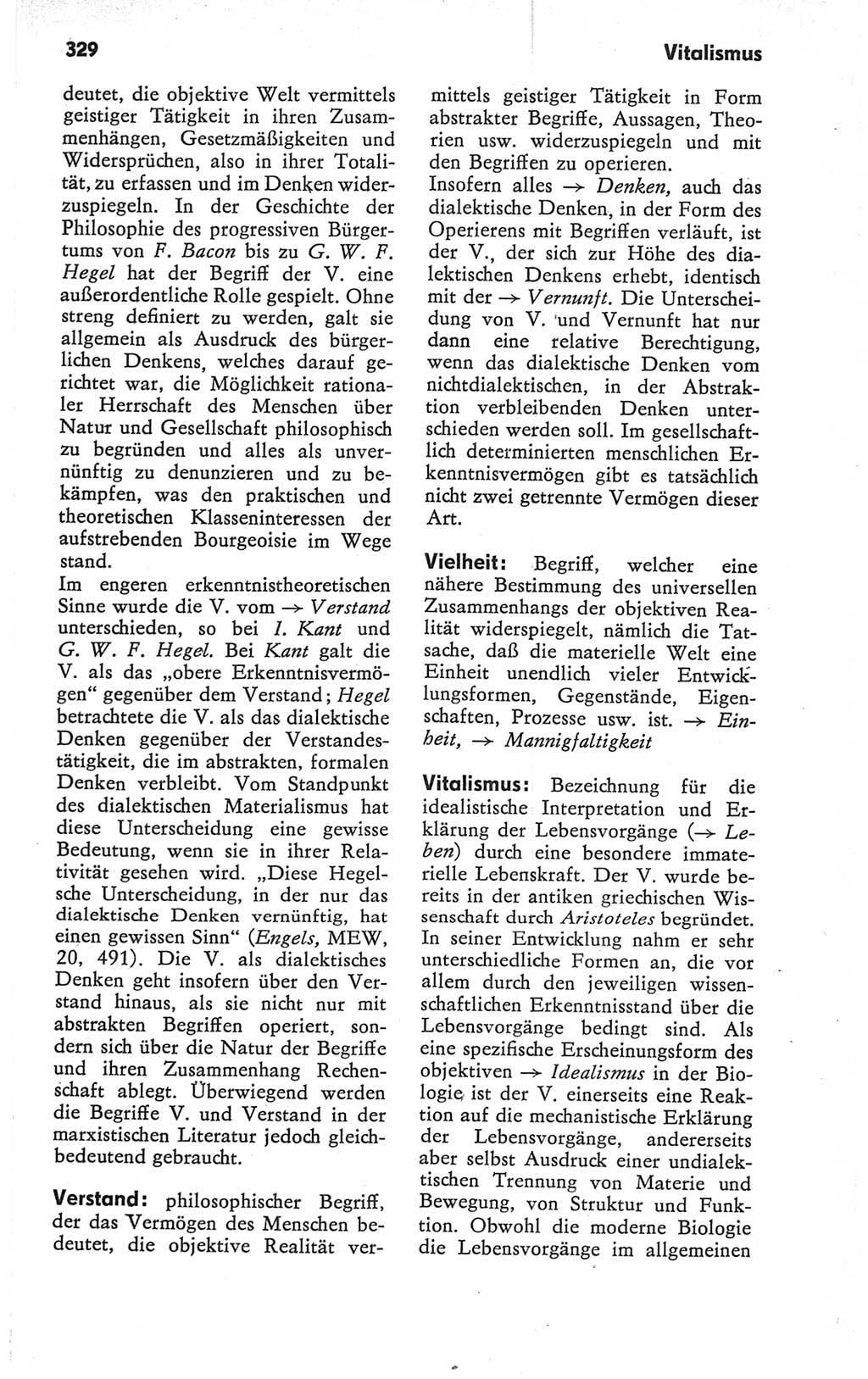 Kleines Wörterbuch der marxistisch-leninistischen Philosophie [Deutsche Demokratische Republik (DDR)] 1979, Seite 329 (Kl. Wb. ML Phil. DDR 1979, S. 329)