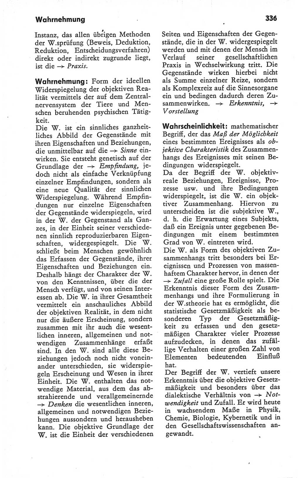 Kleines Wörterbuch der marxistisch-leninistischen Philosophie [Deutsche Demokratische Republik (DDR)] 1979, Seite 336 (Kl. Wb. ML Phil. DDR 1979, S. 336)