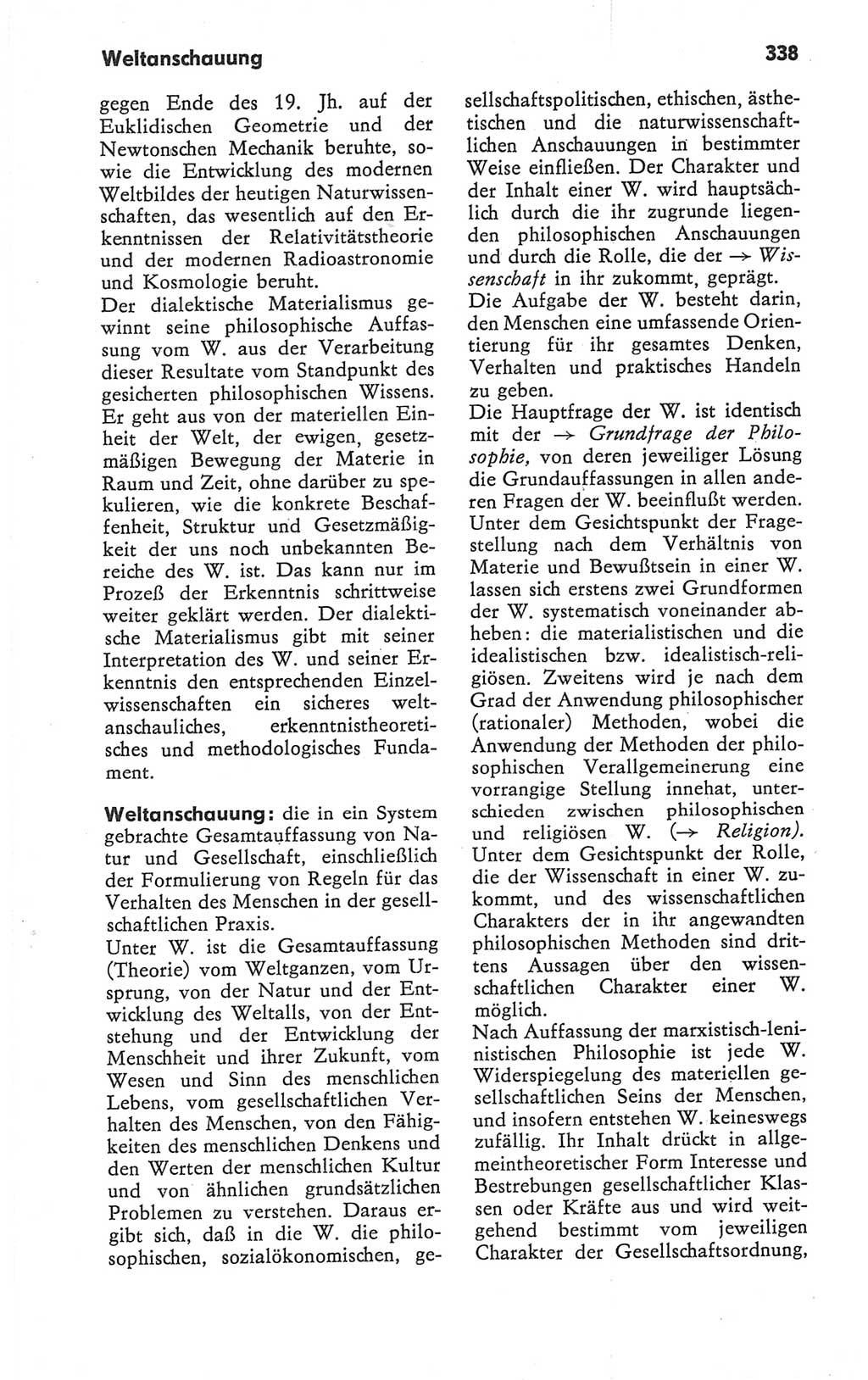 Kleines Wörterbuch der marxistisch-leninistischen Philosophie [Deutsche Demokratische Republik (DDR)] 1979, Seite 338 (Kl. Wb. ML Phil. DDR 1979, S. 338)