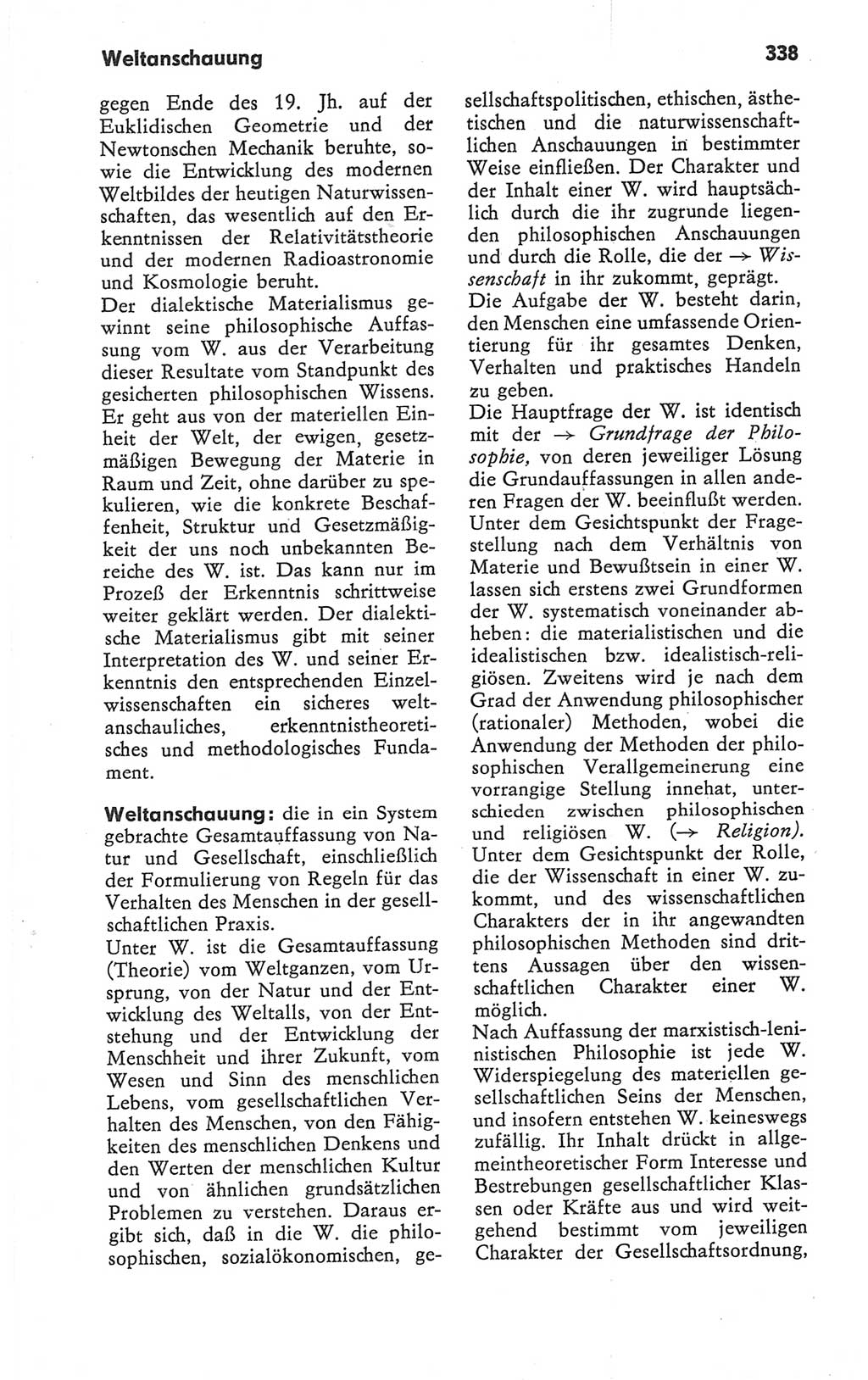 Kleines Wörterbuch der marxistisch-leninistischen Philosophie [Deutsche Demokratische Republik (DDR)] 1979, Seite 338 (Kl. Wb. ML Phil. DDR 1979, S. 338)
