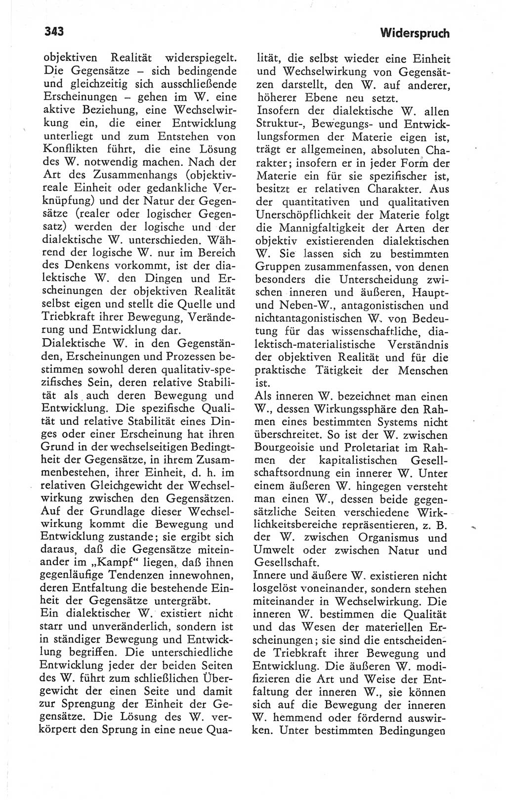 Kleines Wörterbuch der marxistisch-leninistischen Philosophie [Deutsche Demokratische Republik (DDR)] 1979, Seite 343 (Kl. Wb. ML Phil. DDR 1979, S. 343)