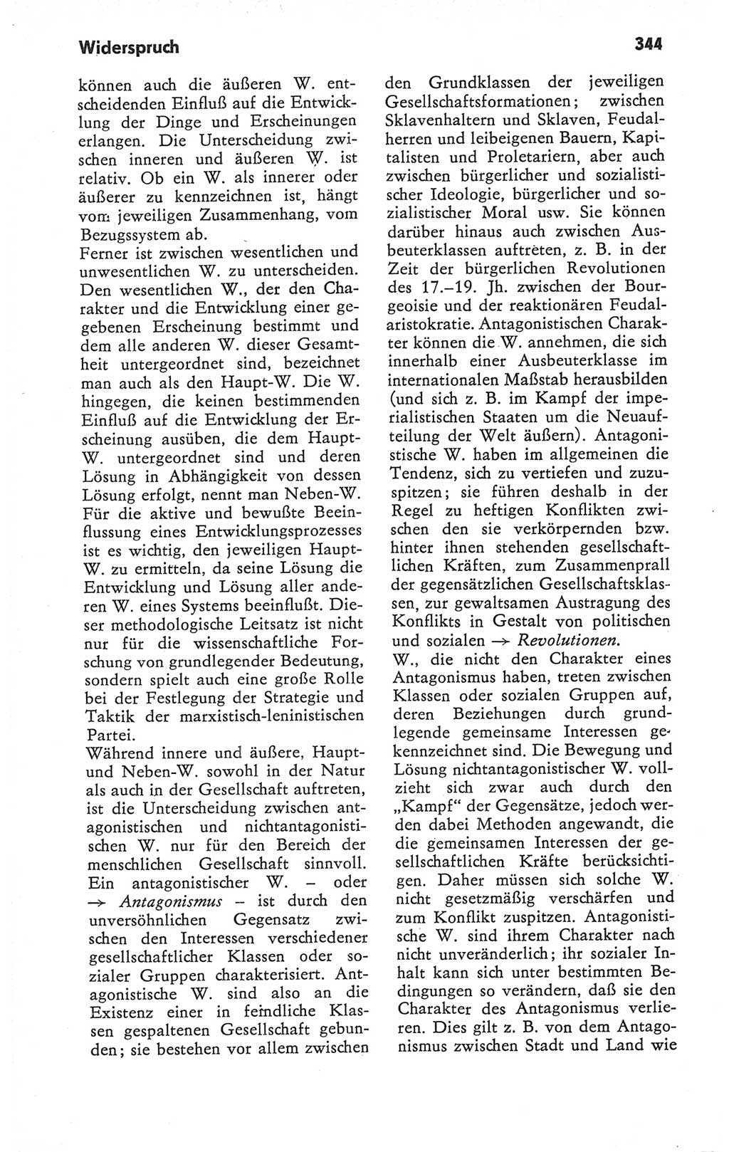 Kleines Wörterbuch der marxistisch-leninistischen Philosophie [Deutsche Demokratische Republik (DDR)] 1979, Seite 344 (Kl. Wb. ML Phil. DDR 1979, S. 344)