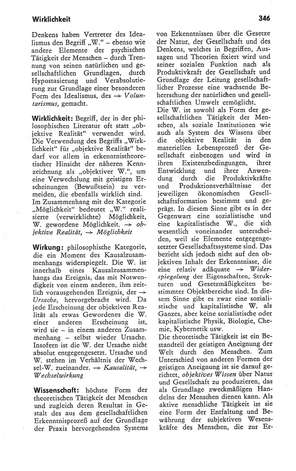 Kleines Wörterbuch der marxistisch-leninistischen Philosophie [Deutsche Demokratische Republik (DDR)] 1979, Seite 346 (Kl. Wb. ML Phil. DDR 1979, S. 346)