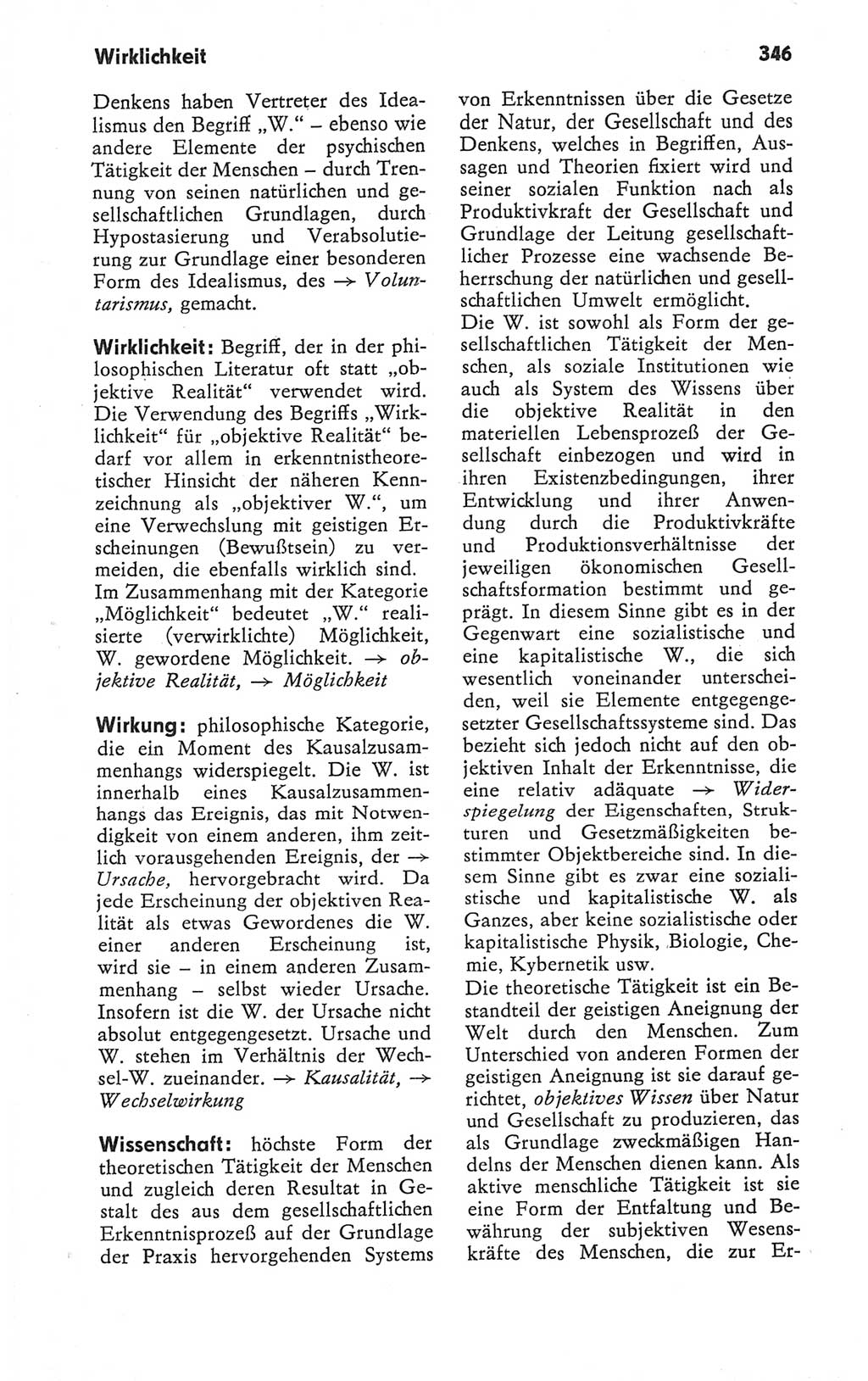 Kleines Wörterbuch der marxistisch-leninistischen Philosophie [Deutsche Demokratische Republik (DDR)] 1979, Seite 346 (Kl. Wb. ML Phil. DDR 1979, S. 346)