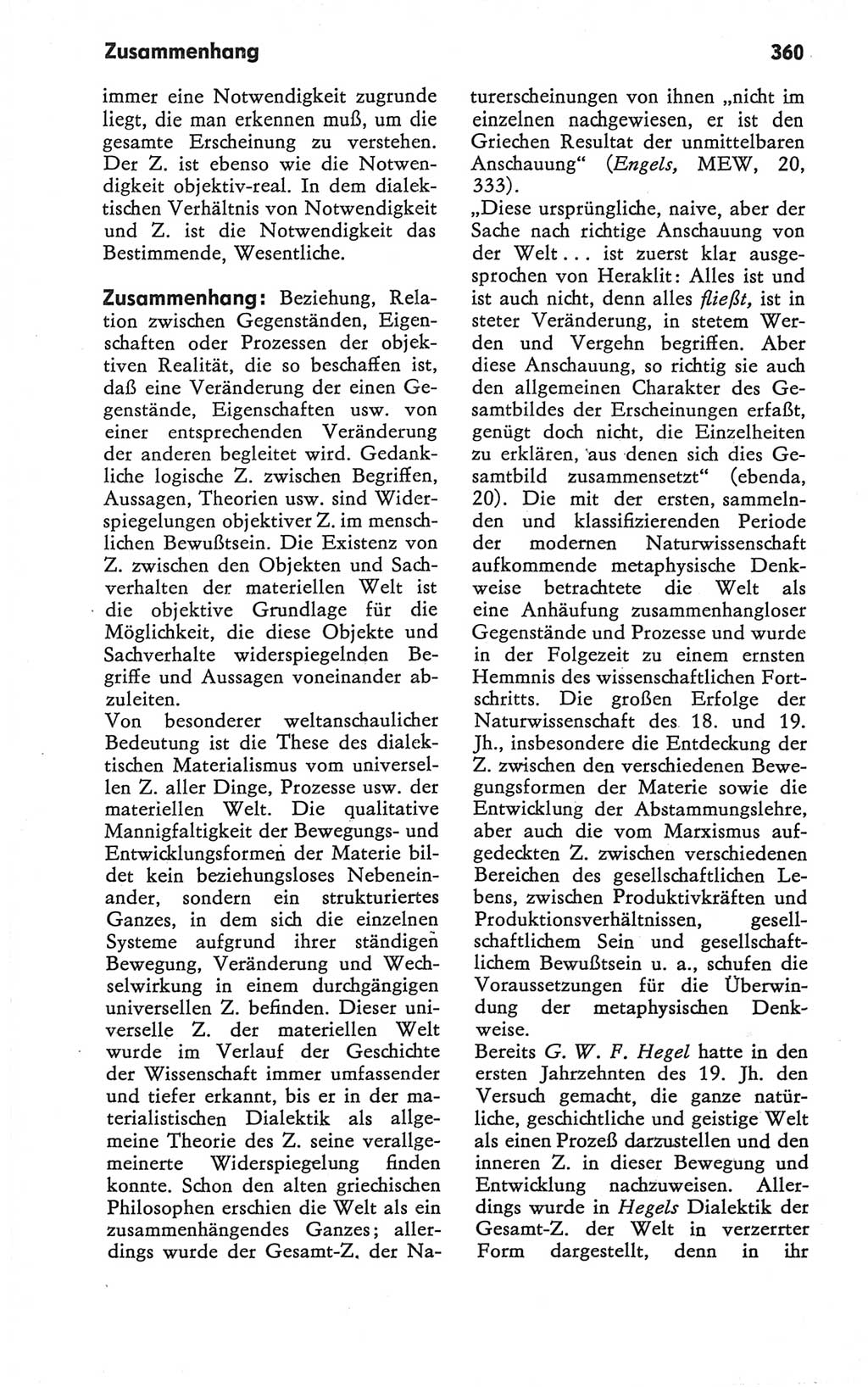 Kleines Wörterbuch der marxistisch-leninistischen Philosophie [Deutsche Demokratische Republik (DDR)] 1979, Seite 360 (Kl. Wb. ML Phil. DDR 1979, S. 360)