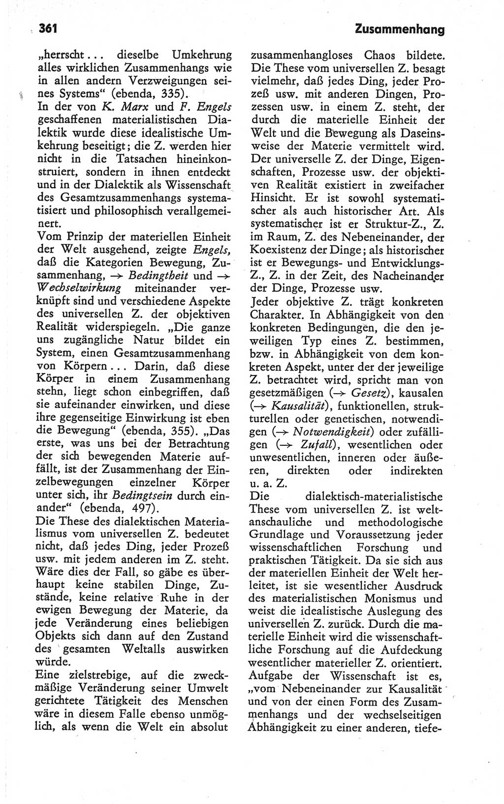 Kleines Wörterbuch der marxistisch-leninistischen Philosophie [Deutsche Demokratische Republik (DDR)] 1979, Seite 361 (Kl. Wb. ML Phil. DDR 1979, S. 361)