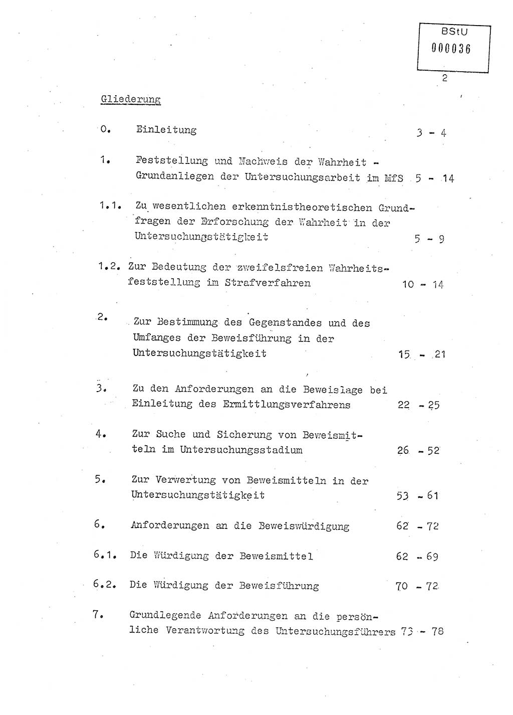 Lektion Ministerium für Staatssicherheit (MfS) [Deutsche Demokratische Republik (DDR)], Hauptabteilung (HA) Ⅸ, Berlin 1979, Seite 2 (Lekt. Bew.-Fü. EV MfS DDR HA Ⅸ 1979, S. 2)
