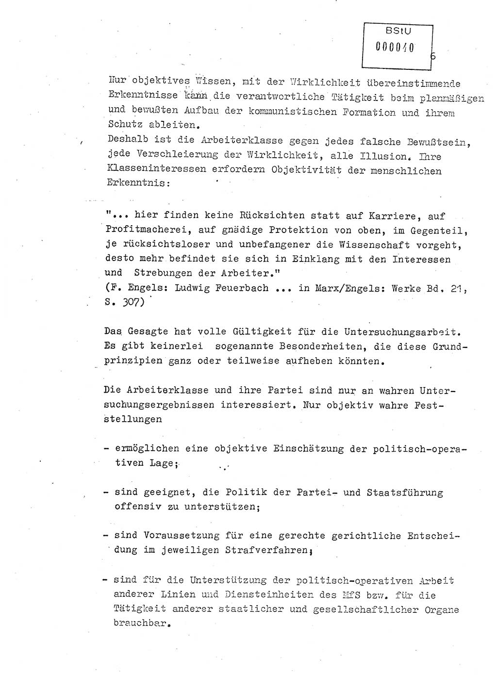 Lektion Ministerium für Staatssicherheit (MfS) [Deutsche Demokratische Republik (DDR)], Hauptabteilung (HA) Ⅸ, Berlin 1979, Seite 6 (Lekt. Bew.-Fü. EV MfS DDR HA Ⅸ 1979, S. 6)