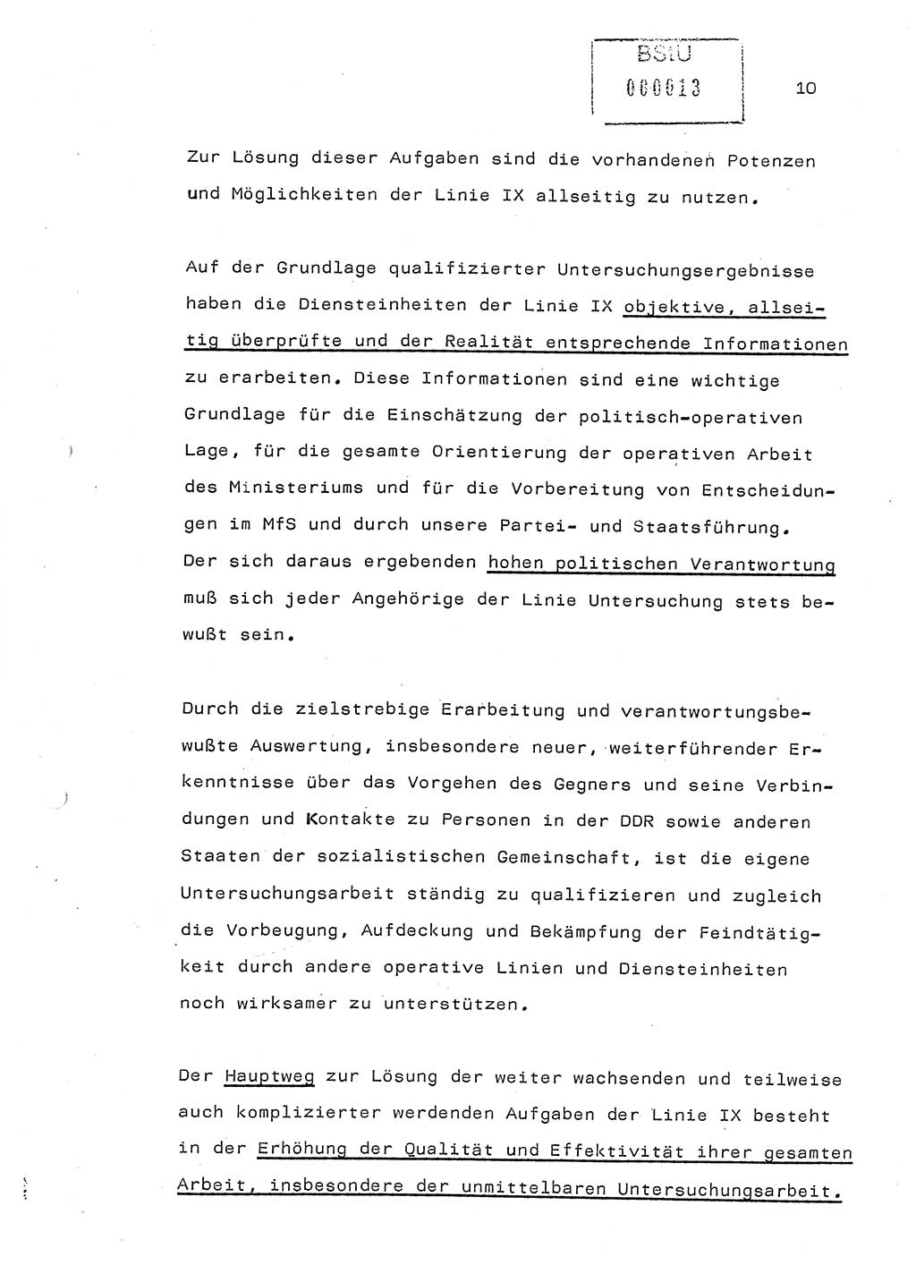 Referat (Generaloberst Erich Mielke) auf der Zentralen Dienstkonferenz am 24.5.1979 [Ministerium für Staatssicherheit (MfS), Deutsche Demokratische Republik (DDR), Der Minister], Berlin 1979, Seite 10 (Ref. DK DDR MfS Min. /79 1979, S. 10)