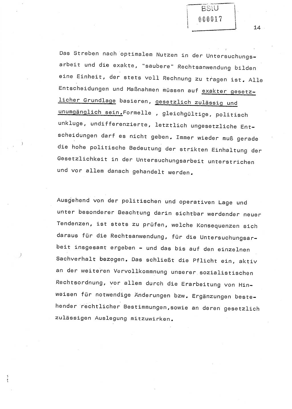 Referat (Generaloberst Erich Mielke) auf der Zentralen Dienstkonferenz am 24.5.1979 [Ministerium für Staatssicherheit (MfS), Deutsche Demokratische Republik (DDR), Der Minister], Berlin 1979, Seite 14 (Ref. DK DDR MfS Min. /79 1979, S. 14)