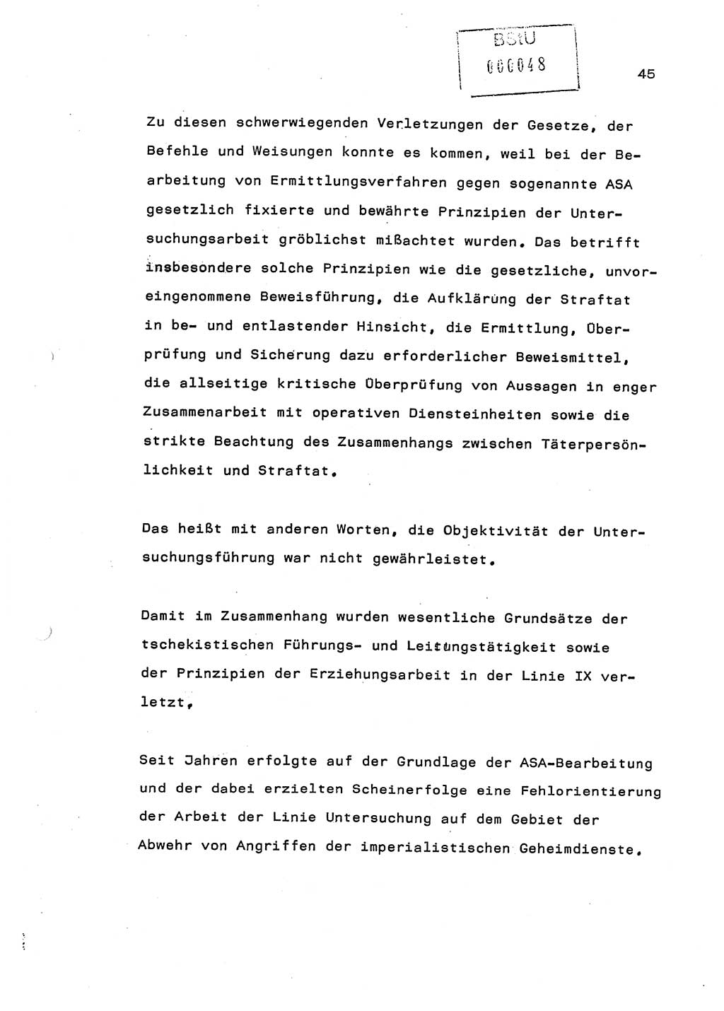 Referat (Generaloberst Erich Mielke) auf der Zentralen Dienstkonferenz am 24.5.1979 [Ministerium für Staatssicherheit (MfS), Deutsche Demokratische Republik (DDR), Der Minister], Berlin 1979, Seite 45 (Ref. DK DDR MfS Min. /79 1979, S. 45)