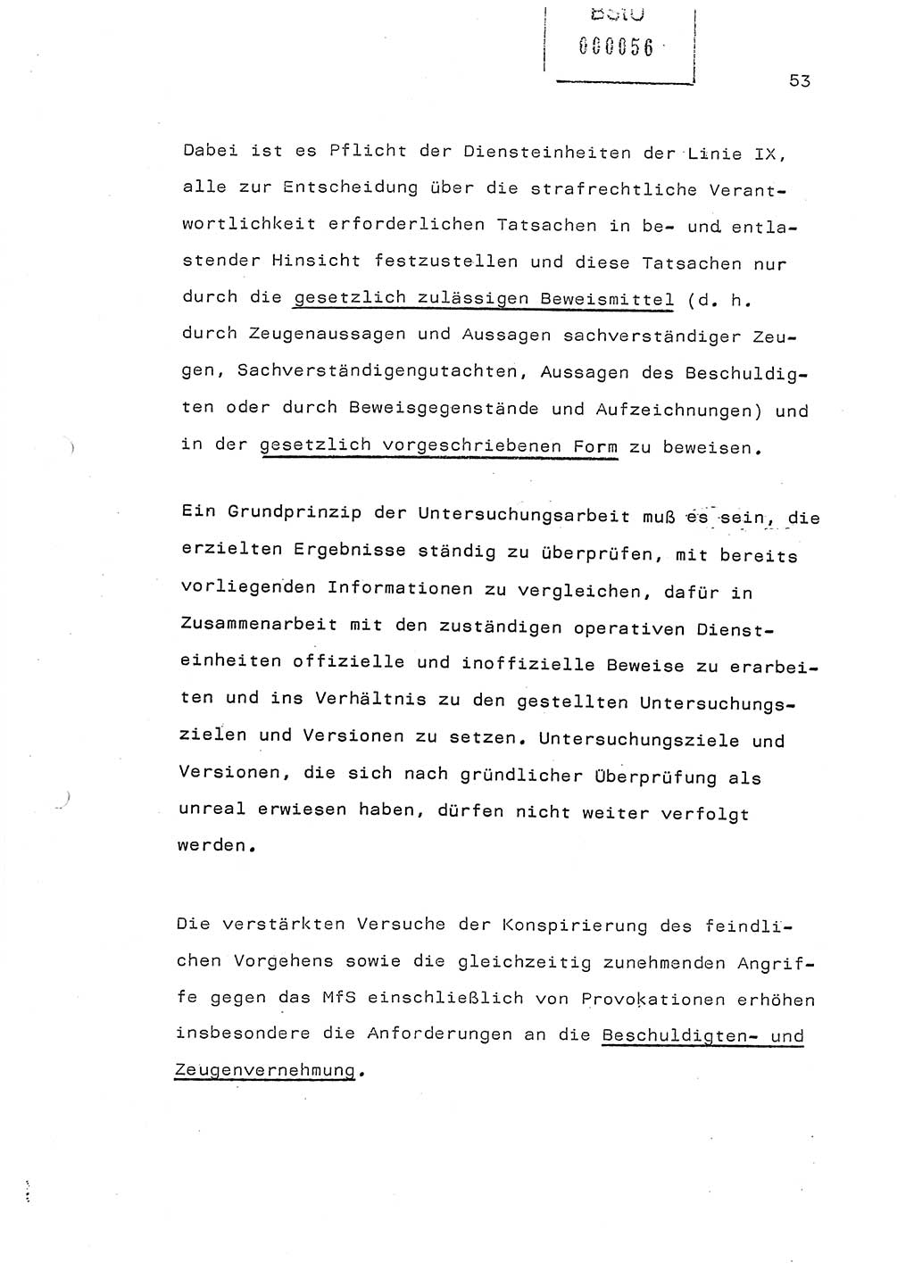 Referat (Generaloberst Erich Mielke) auf der Zentralen Dienstkonferenz am 24.5.1979 [Ministerium für Staatssicherheit (MfS), Deutsche Demokratische Republik (DDR), Der Minister], Berlin 1979, Seite 53 (Ref. DK DDR MfS Min. /79 1979, S. 53)