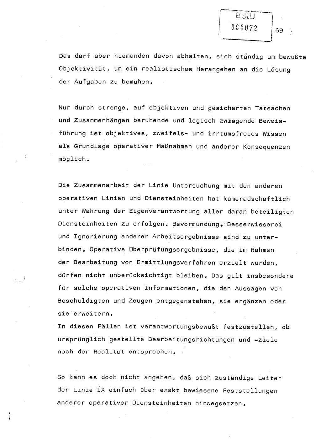 Referat (Generaloberst Erich Mielke) auf der Zentralen Dienstkonferenz am 24.5.1979 [Ministerium für Staatssicherheit (MfS), Deutsche Demokratische Republik (DDR), Der Minister], Berlin 1979, Seite 69 (Ref. DK DDR MfS Min. /79 1979, S. 69)