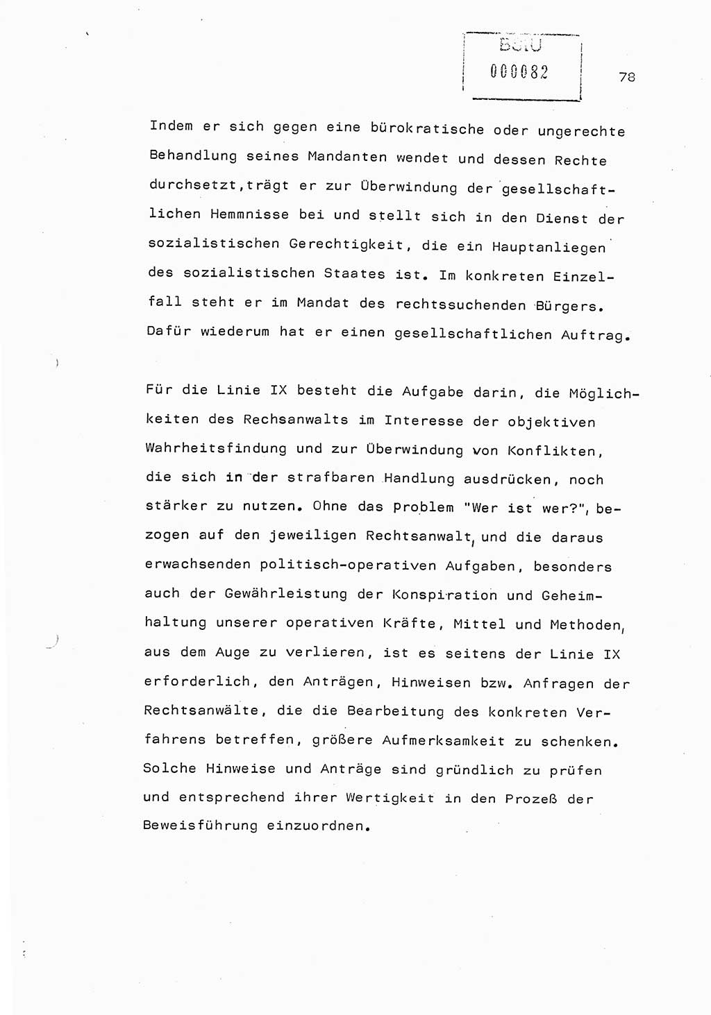 Referat (Generaloberst Erich Mielke) auf der Zentralen Dienstkonferenz am 24.5.1979 [Ministerium für Staatssicherheit (MfS), Deutsche Demokratische Republik (DDR), Der Minister], Berlin 1979, Seite 78 (Ref. DK DDR MfS Min. /79 1979, S. 78)