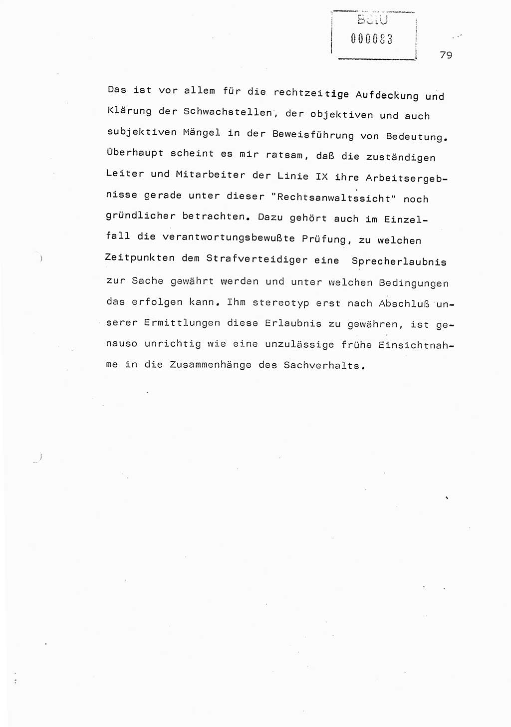 Referat (Generaloberst Erich Mielke) auf der Zentralen Dienstkonferenz am 24.5.1979 [Ministerium für Staatssicherheit (MfS), Deutsche Demokratische Republik (DDR), Der Minister], Berlin 1979, Seite 79 (Ref. DK DDR MfS Min. /79 1979, S. 79)