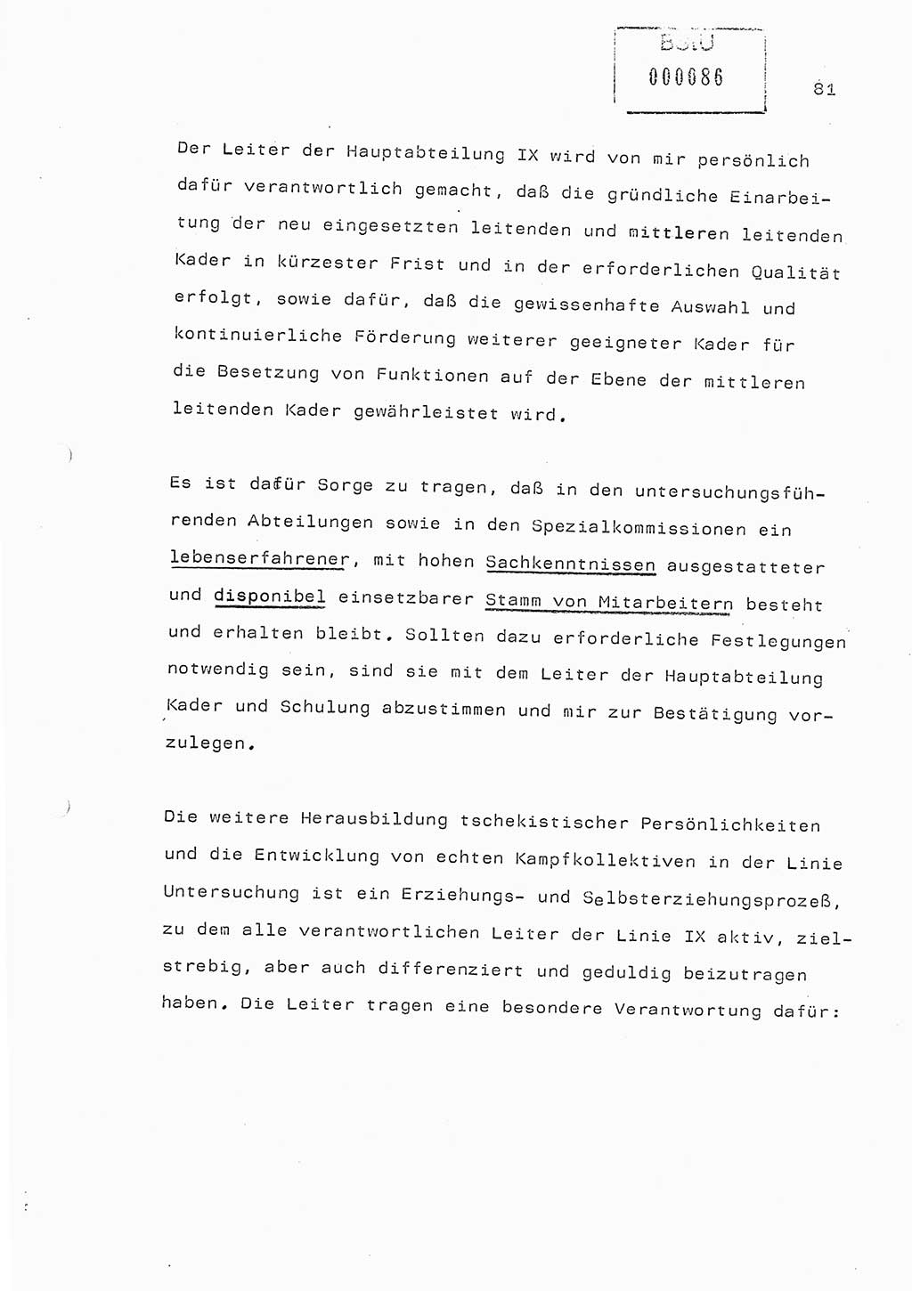 Referat (Generaloberst Erich Mielke) auf der Zentralen Dienstkonferenz am 24.5.1979 [Ministerium für Staatssicherheit (MfS), Deutsche Demokratische Republik (DDR), Der Minister], Berlin 1979, Seite 81 (Ref. DK DDR MfS Min. /79 1979, S. 81)