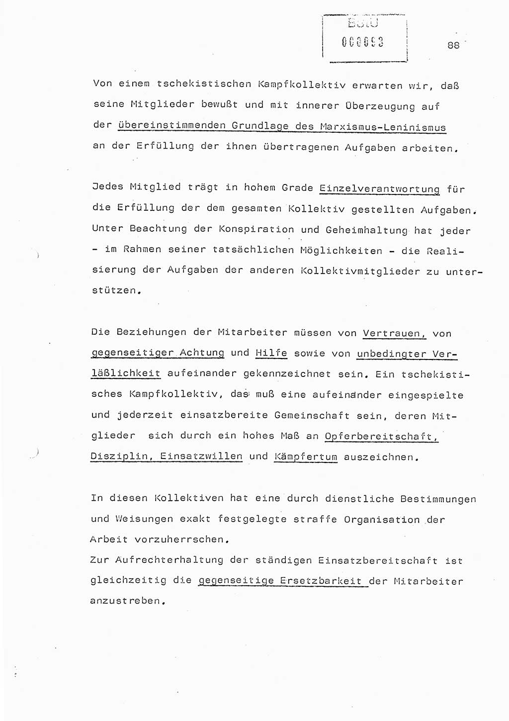 Referat (Generaloberst Erich Mielke) auf der Zentralen Dienstkonferenz am 24.5.1979 [Ministerium für Staatssicherheit (MfS), Deutsche Demokratische Republik (DDR), Der Minister], Berlin 1979, Seite 88 (Ref. DK DDR MfS Min. /79 1979, S. 88)
