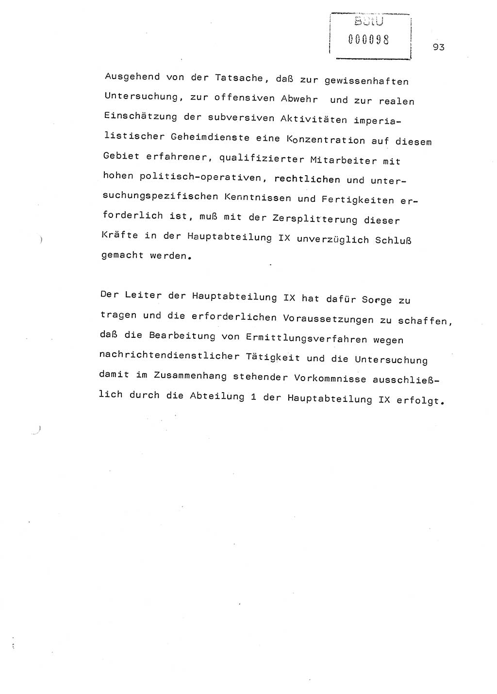 Referat (Generaloberst Erich Mielke) auf der Zentralen Dienstkonferenz am 24.5.1979 [Ministerium für Staatssicherheit (MfS), Deutsche Demokratische Republik (DDR), Der Minister], Berlin 1979, Seite 93 (Ref. DK DDR MfS Min. /79 1979, S. 93)