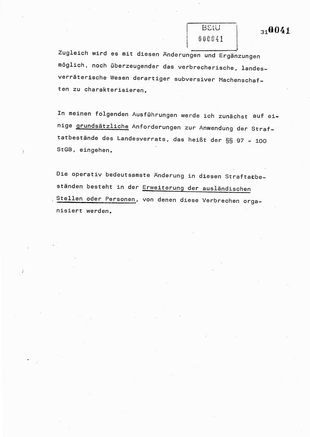 Referat des Genossen Minister (Generaloberst Erich Mielke) am 2. Beratungstag der zentralen Dienstkonferenz am 5.-6.7.1979, Zum 3. Strafrechtsänderungsgesetz sowie zu den Änderungen des Paß- und Ausländerrechts bzw. zoll- und devisenrechtlicher Bestimmungen der DDR [Ministerium für Staatssicherheit (MfS), Deutsche Demokratische Republik (DDR), Der Minister], Berlin 1979, Seite 31 (Ref. DK 2. Ber.-Tg. DDR MfS Min. /79 1979, S. 31)