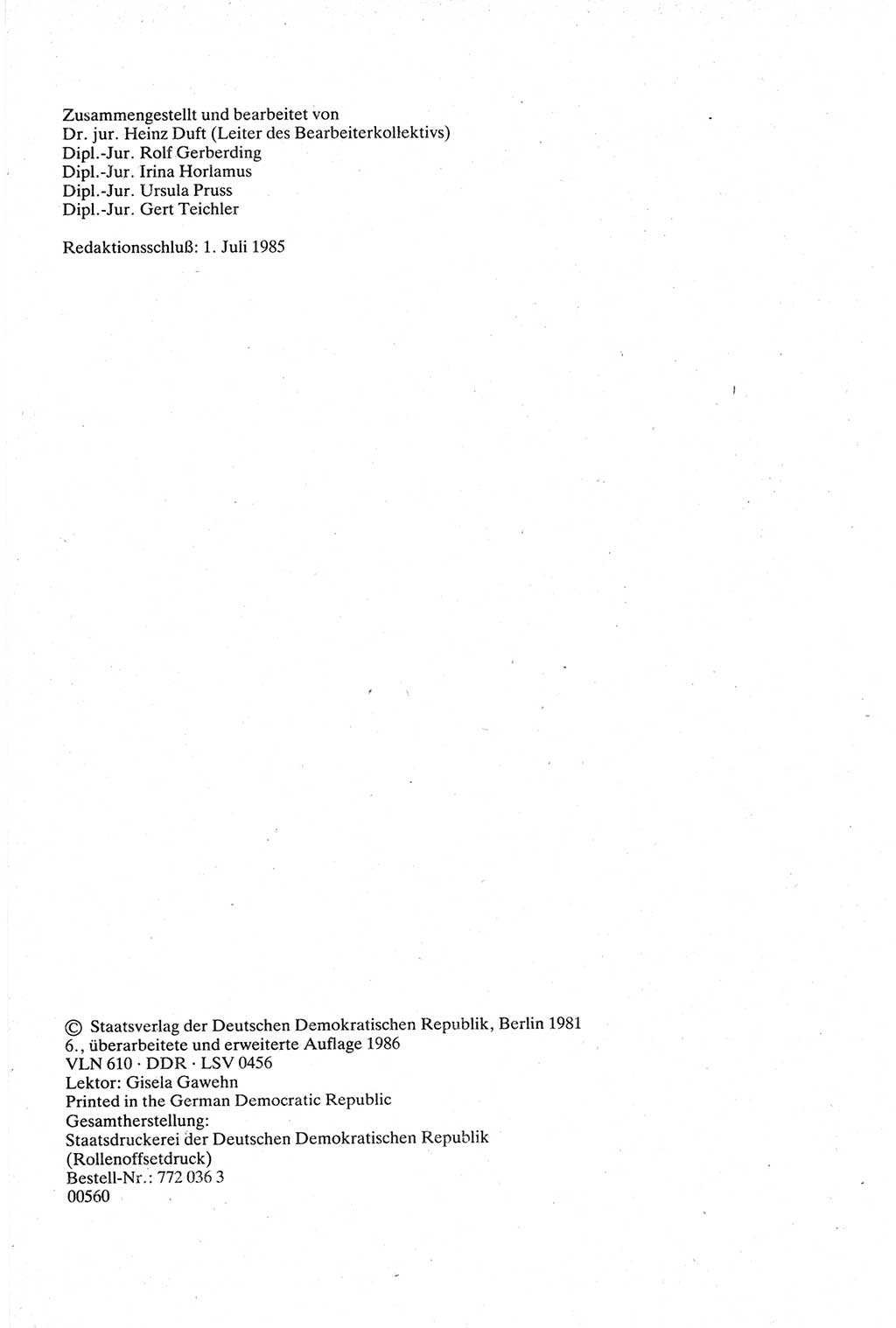 Strafgesetzbuch (StGB) der Deutschen Demokratischen Republik (DDR) sowie angrenzende Gesetze und Bestimmungen 1979, Seite 2 (StGB DDR Ges. Best. 1979, S. 2)