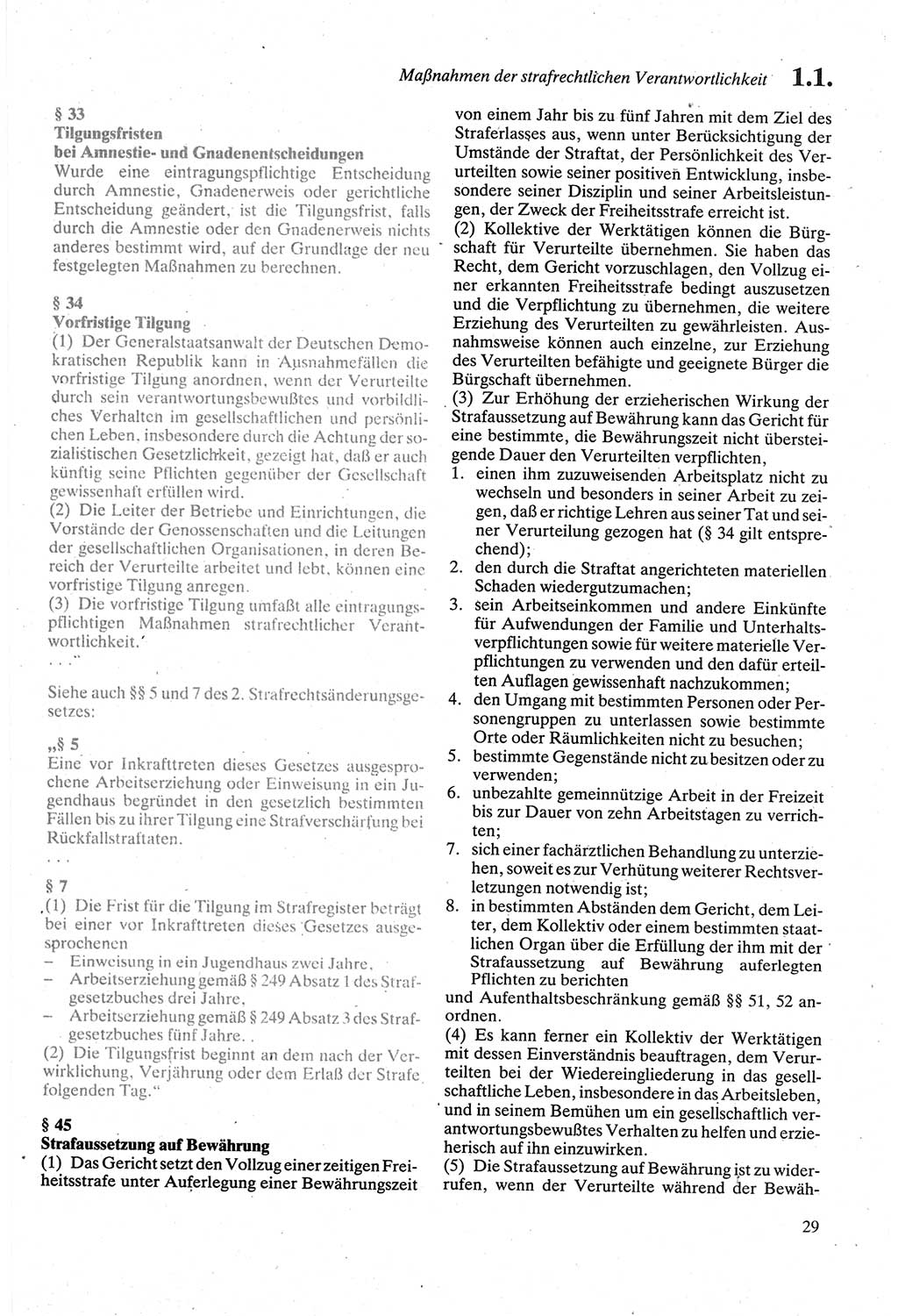 Strafgesetzbuch (StGB) der Deutschen Demokratischen Republik (DDR) sowie angrenzende Gesetze und Bestimmungen 1979, Seite 29 (StGB DDR Ges. Best. 1979, S. 29)