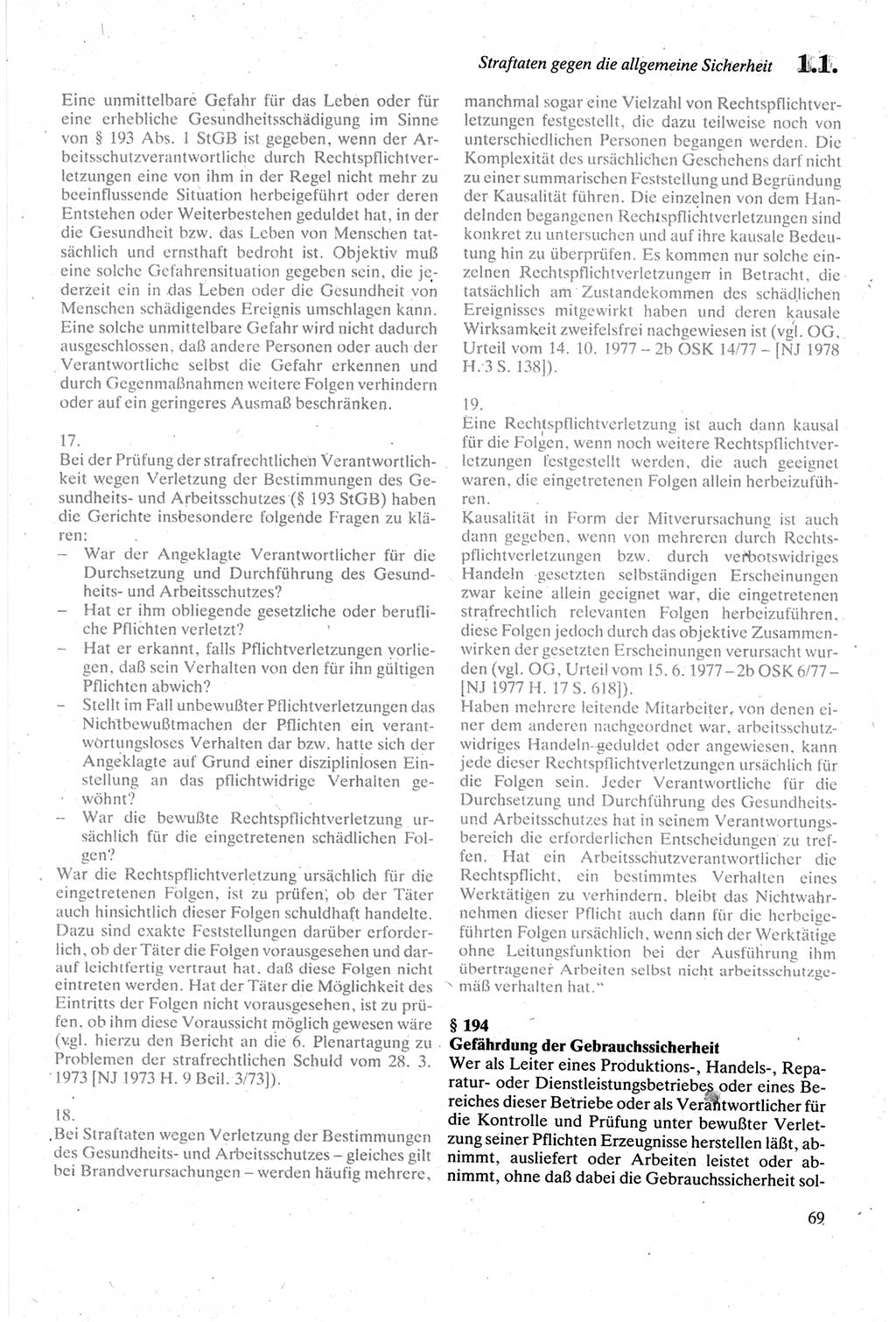 Strafgesetzbuch (StGB) der Deutschen Demokratischen Republik (DDR) sowie angrenzende Gesetze und Bestimmungen 1979, Seite 69 (StGB DDR Ges. Best. 1979, S. 69)