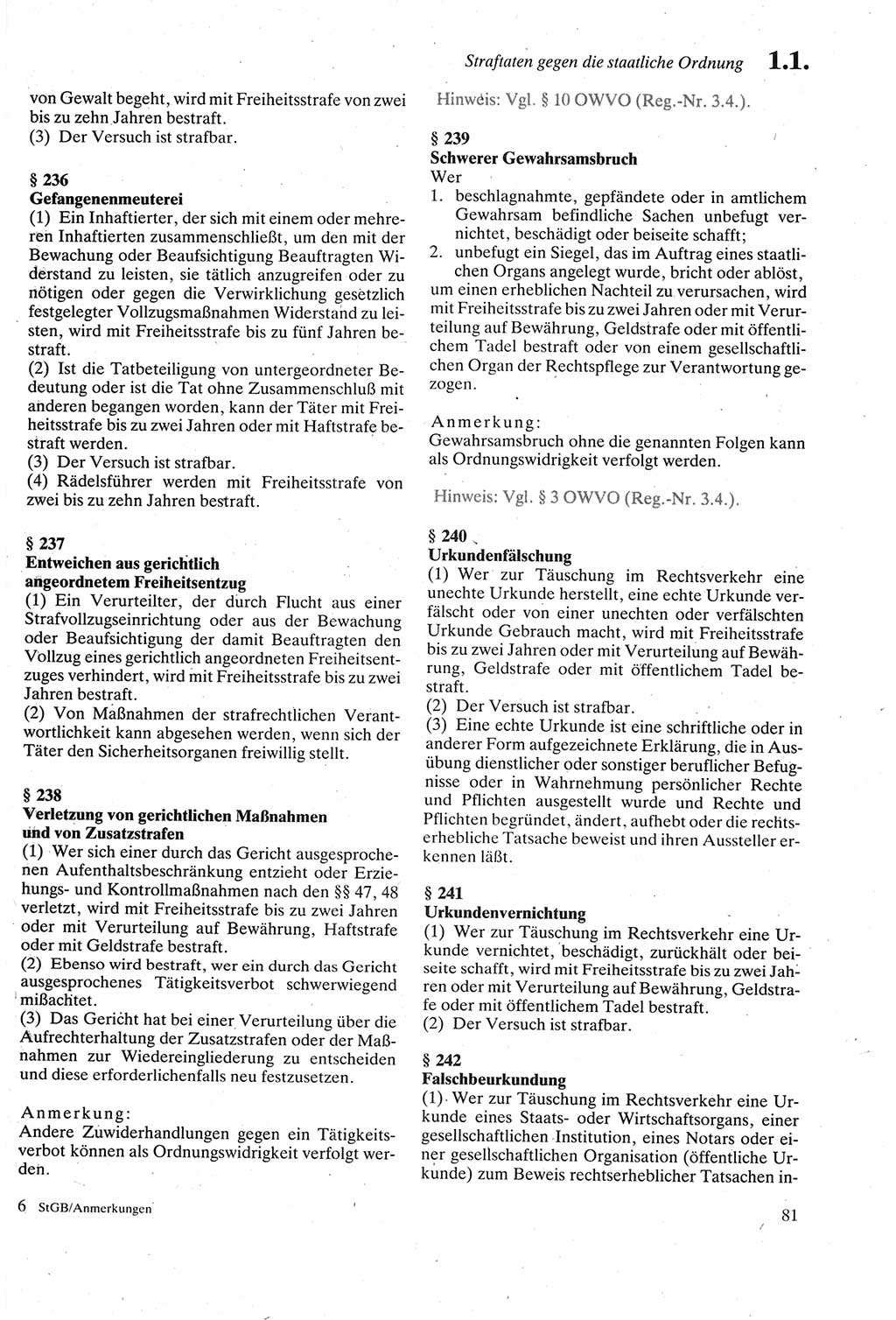 Strafgesetzbuch (StGB) der Deutschen Demokratischen Republik (DDR) sowie angrenzende Gesetze und Bestimmungen 1979, Seite 81 (StGB DDR Ges. Best. 1979, S. 81)