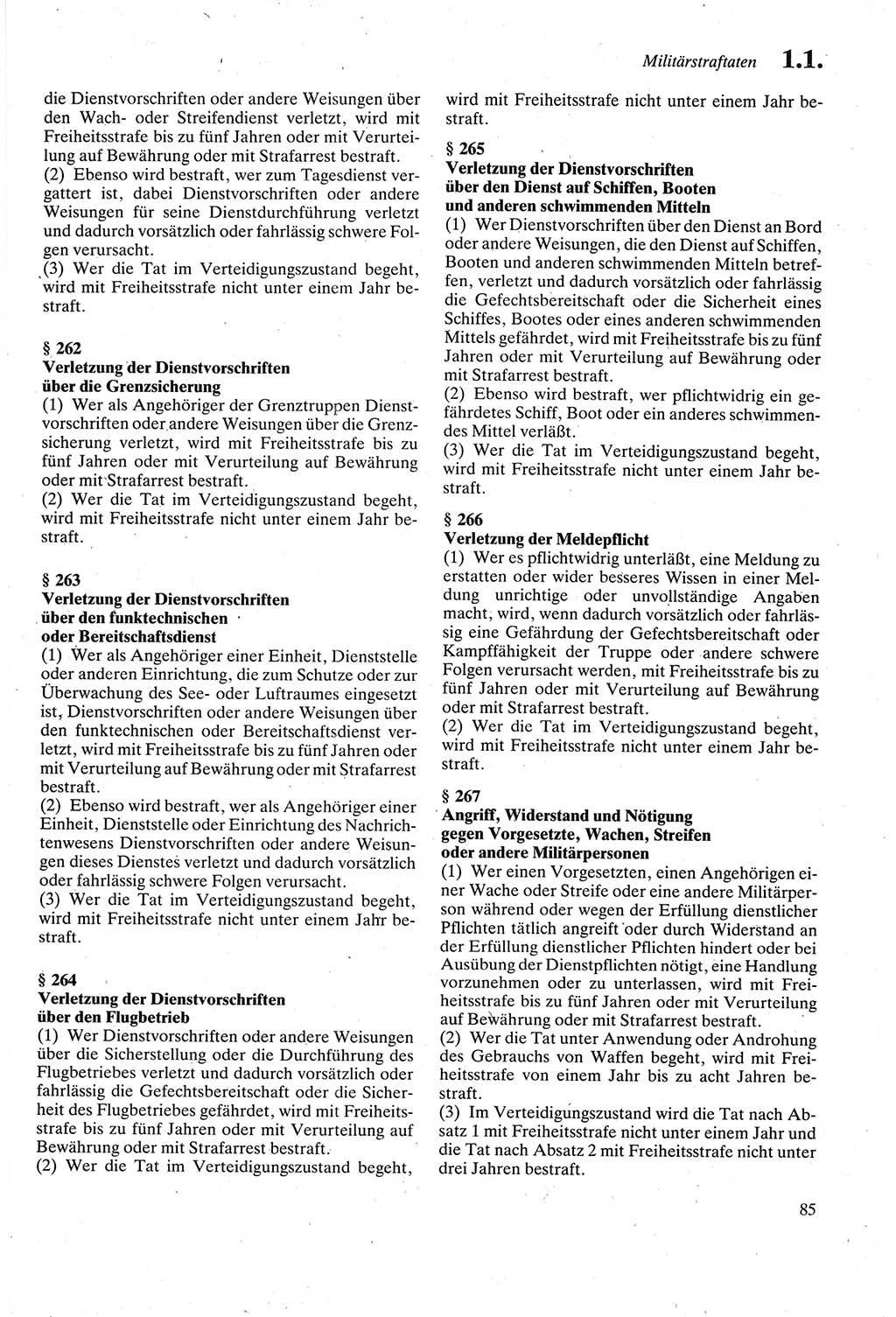 Strafgesetzbuch (StGB) der Deutschen Demokratischen Republik (DDR) sowie angrenzende Gesetze und Bestimmungen 1979, Seite 85 (StGB DDR Ges. Best. 1979, S. 85)