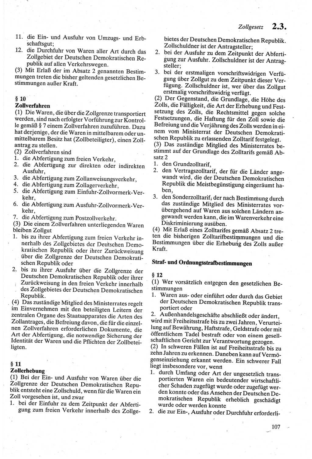 Strafgesetzbuch (StGB) der Deutschen Demokratischen Republik (DDR) sowie angrenzende Gesetze und Bestimmungen 1979, Seite 107 (StGB DDR Ges. Best. 1979, S. 107)
