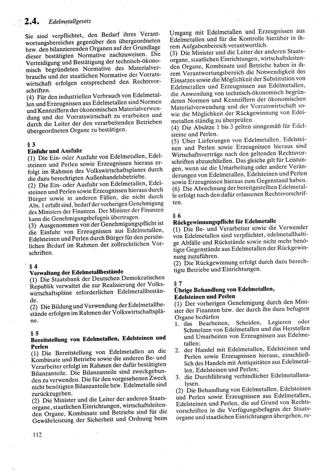 Strafgesetzbuch (StGB) der Deutschen Demokratischen Republik (DDR) sowie angrenzende Gesetze und Bestimmungen 1979, Seite 112 (StGB DDR Ges. Best. 1979, S. 112)