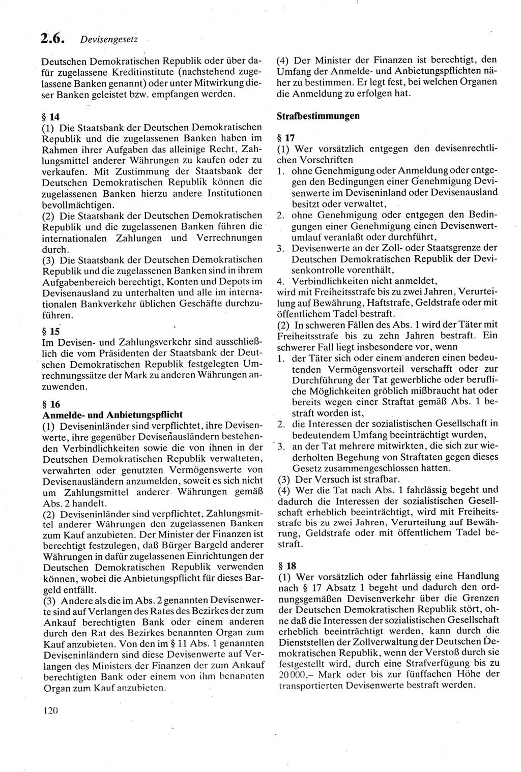 Strafgesetzbuch (StGB) der Deutschen Demokratischen Republik (DDR) sowie angrenzende Gesetze und Bestimmungen 1979, Seite 120 (StGB DDR Ges. Best. 1979, S. 120)