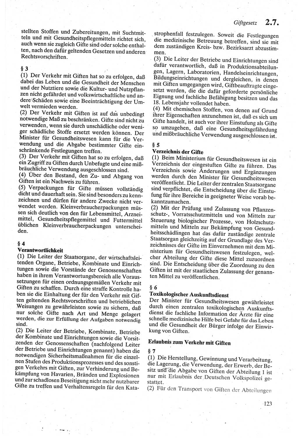 Strafgesetzbuch (StGB) der Deutschen Demokratischen Republik (DDR) sowie angrenzende Gesetze und Bestimmungen 1979, Seite 123 (StGB DDR Ges. Best. 1979, S. 123)