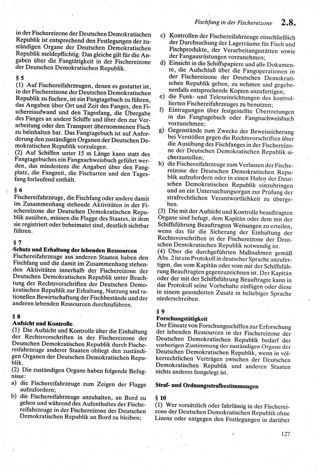 Strafgesetzbuch (StGB) der Deutschen Demokratischen Republik (DDR) sowie angrenzende Gesetze und Bestimmungen 1979, Seite 127 (StGB DDR Ges. Best. 1979, S. 127)