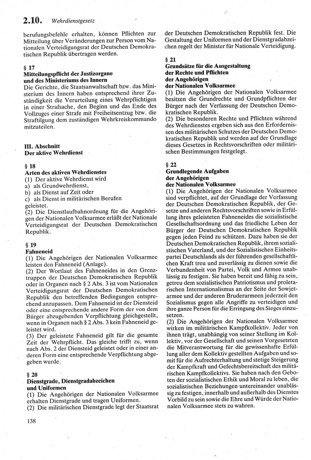 Strafgesetzbuch (StGB) der Deutschen Demokratischen Republik (DDR) sowie angrenzende Gesetze und Bestimmungen 1979, Seite 138 (StGB DDR Ges. Best. 1979, S. 138)