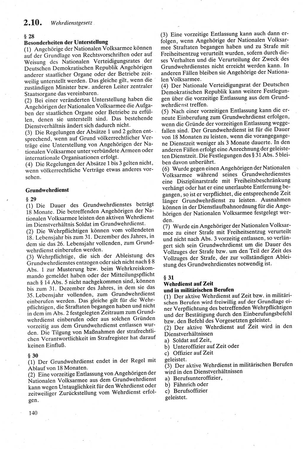 Strafgesetzbuch (StGB) der Deutschen Demokratischen Republik (DDR) sowie angrenzende Gesetze und Bestimmungen 1979, Seite 140 (StGB DDR Ges. Best. 1979, S. 140)