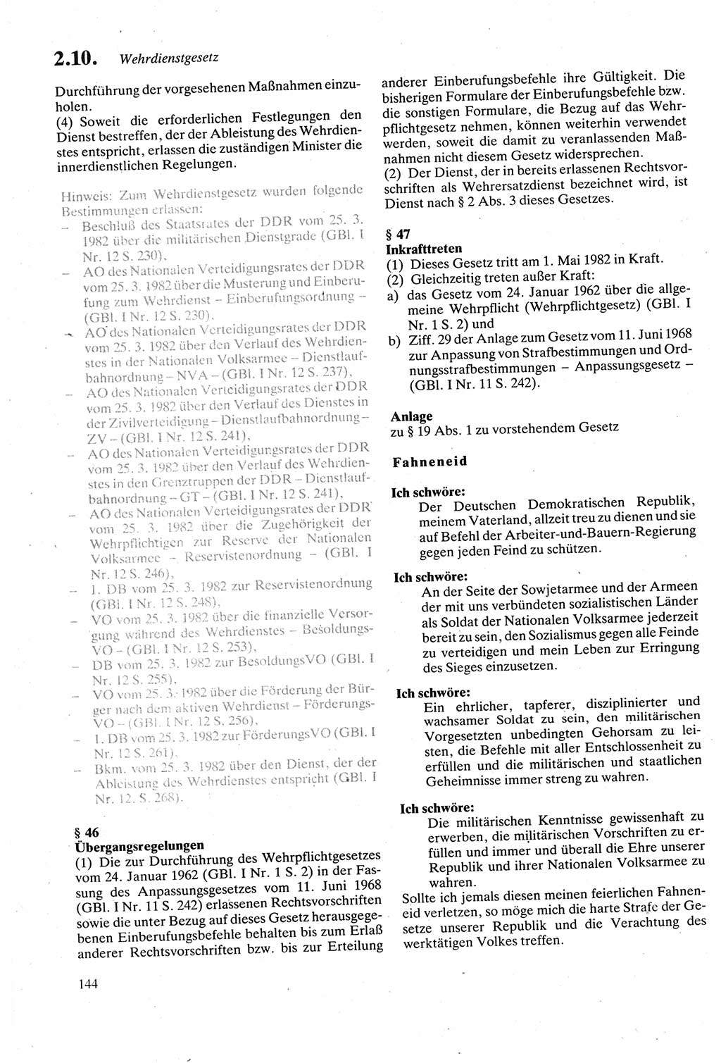 Strafgesetzbuch (StGB) der Deutschen Demokratischen Republik (DDR) sowie angrenzende Gesetze und Bestimmungen 1979, Seite 144 (StGB DDR Ges. Best. 1979, S. 144)