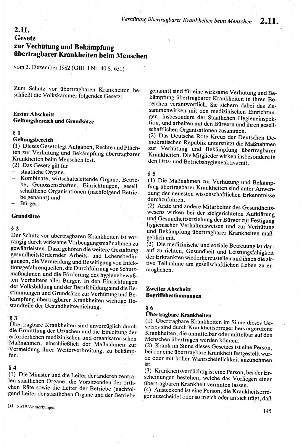Strafgesetzbuch (StGB) der Deutschen Demokratischen Republik (DDR) sowie angrenzende Gesetze und Bestimmungen 1979, Seite 145 (StGB DDR Ges. Best. 1979, S. 145)