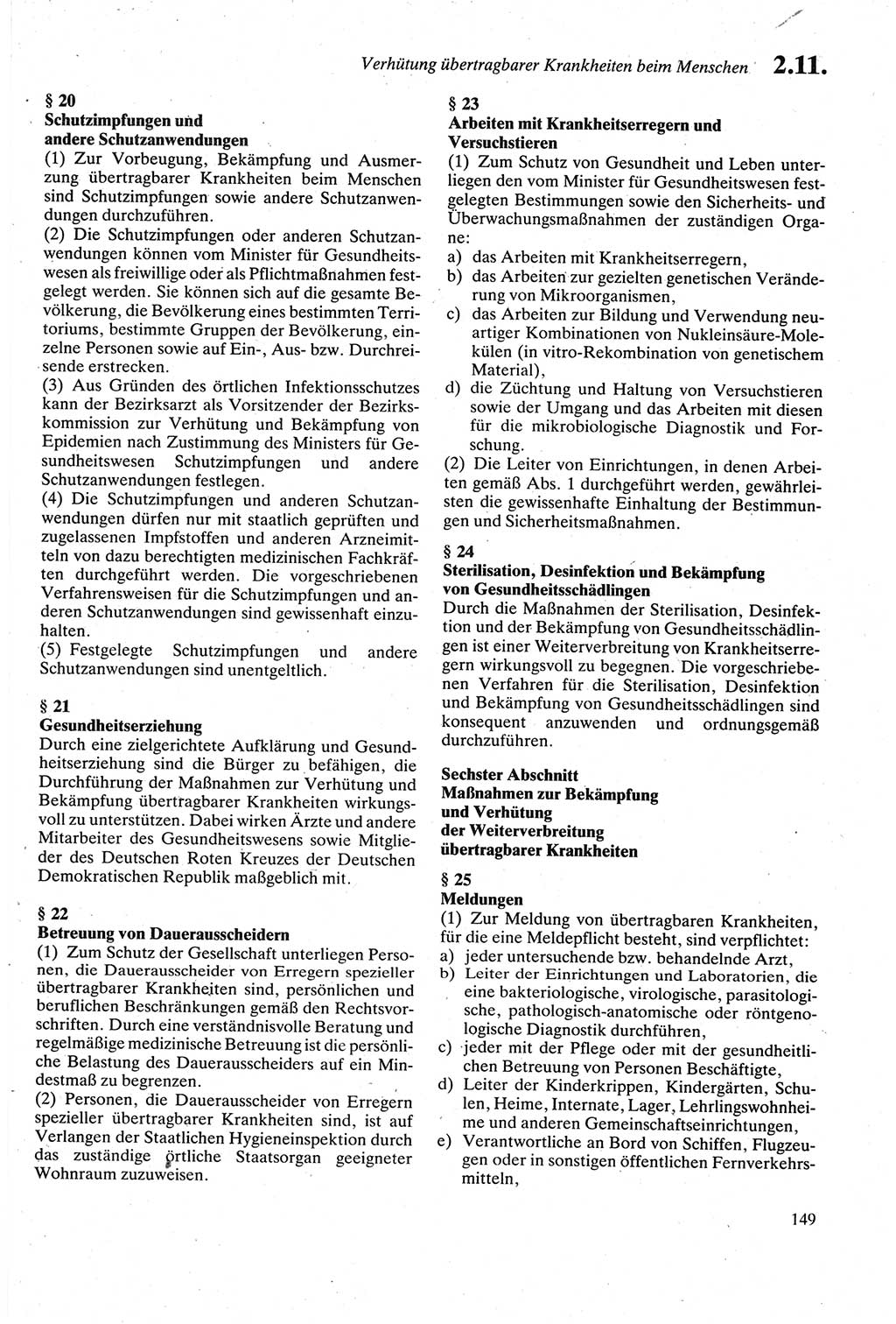 Strafgesetzbuch (StGB) der Deutschen Demokratischen Republik (DDR) sowie angrenzende Gesetze und Bestimmungen 1979, Seite 149 (StGB DDR Ges. Best. 1979, S. 149)