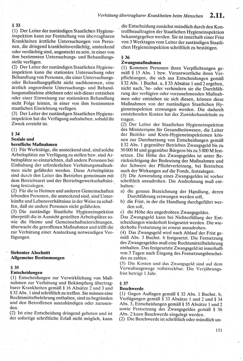 Strafgesetzbuch (StGB) der Deutschen Demokratischen Republik (DDR) sowie angrenzende Gesetze und Bestimmungen 1979, Seite 151 (StGB DDR Ges. Best. 1979, S. 151)
