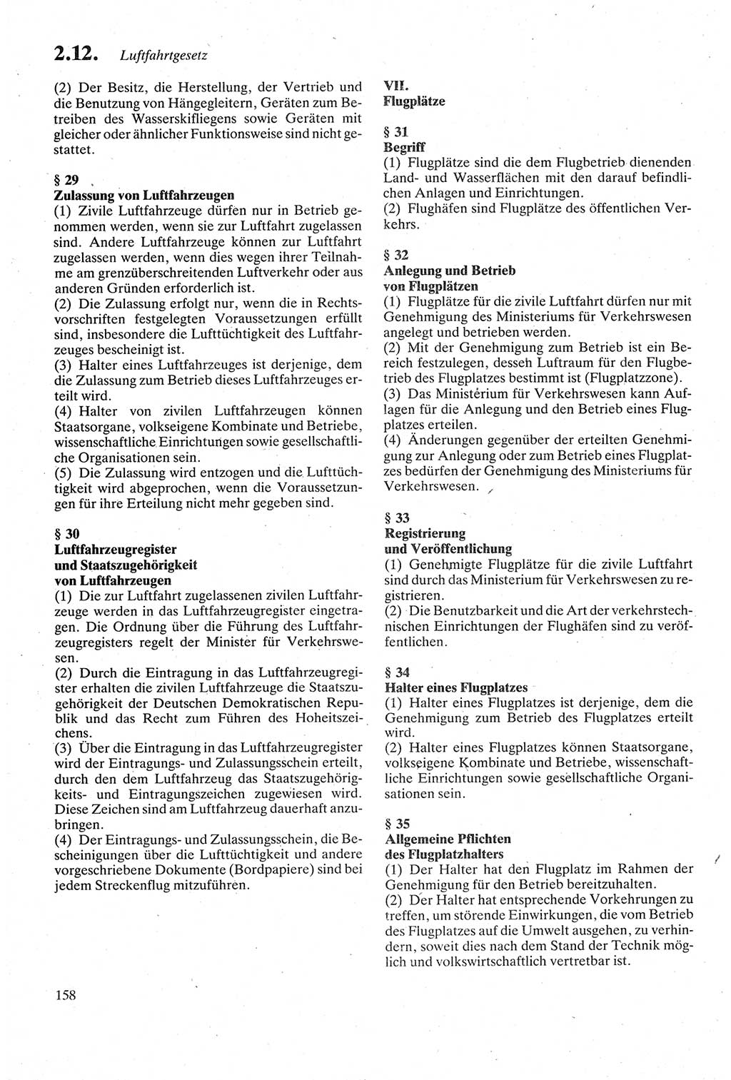 Strafgesetzbuch (StGB) der Deutschen Demokratischen Republik (DDR) sowie angrenzende Gesetze und Bestimmungen 1979, Seite 158 (StGB DDR Ges. Best. 1979, S. 158)