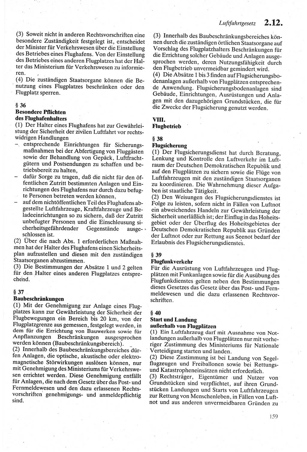 Strafgesetzbuch (StGB) der Deutschen Demokratischen Republik (DDR) sowie angrenzende Gesetze und Bestimmungen 1979, Seite 159 (StGB DDR Ges. Best. 1979, S. 159)